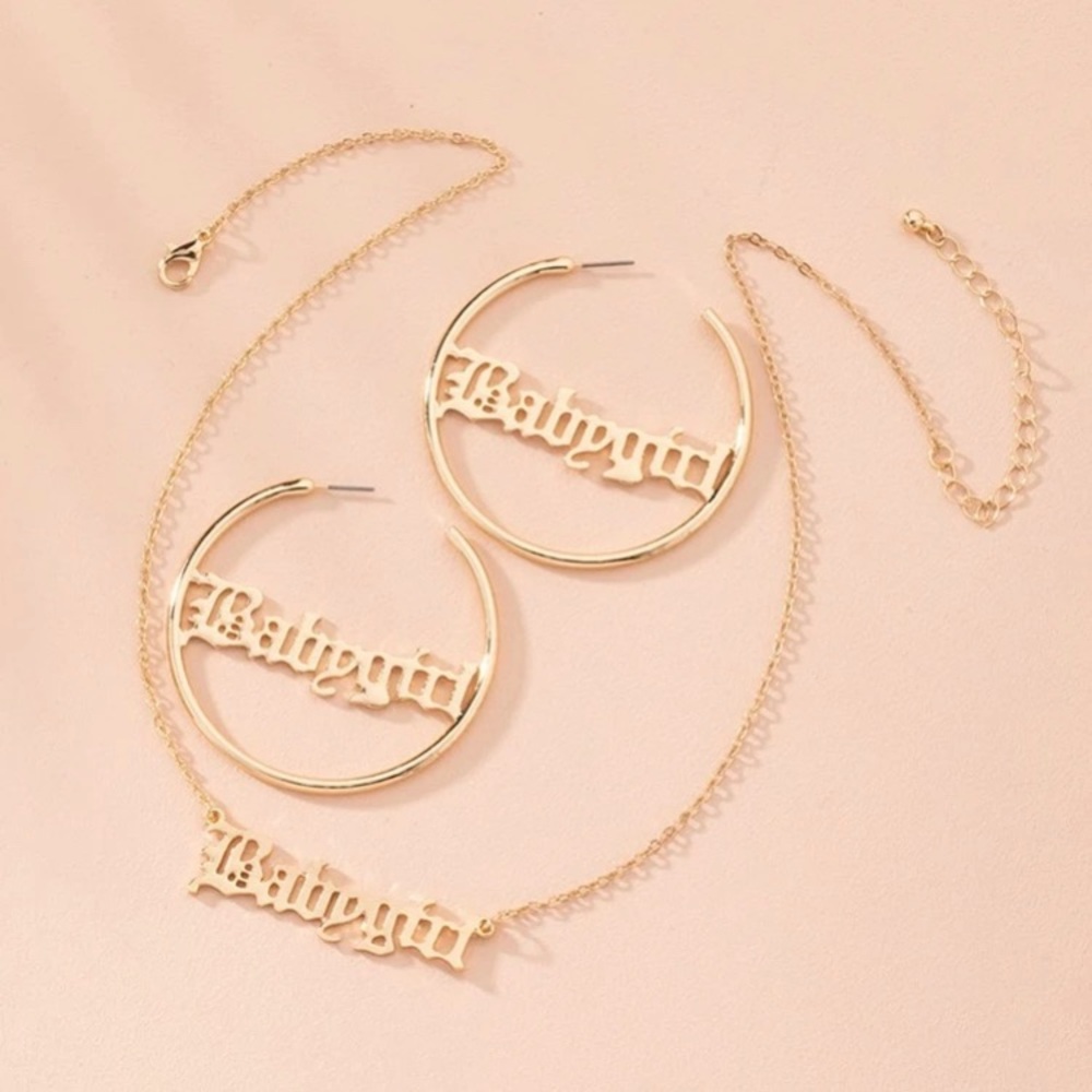 “Baby girl” Letter decor set